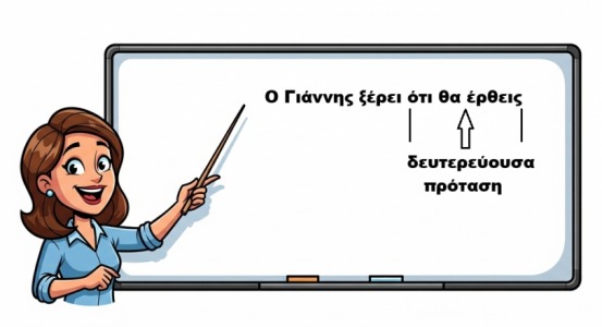 δευτερεύουσα πρόταση φωτογραφία